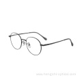 Men Women Silver Optical Eyeglasses Round Soft Metal Frame Eyewear